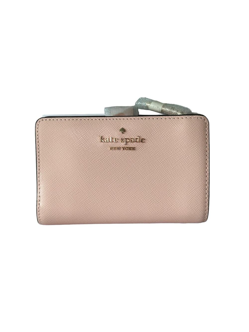 Kate Spade Madison Medium Compact Bifold Wallet in conch Pink